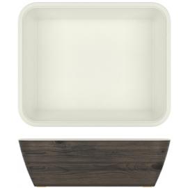 Dish - Deep - Melamine - Newhaven - Oak and White - GN1/2 - 5.4L