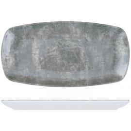 Plate - Oblong - Melamine - Shakti - Grey and White Stone - 29.5cm (11.6&quot;)