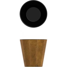 Conical Pot - Melamine - Utah - Copper and Black - 9.5cm (3.75&quot;) - 34cl (12oz)