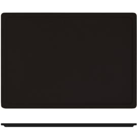 Salad Box Lid - Rectangular - Melamine - Tokyo - Black - 20.5cm (8&quot;)