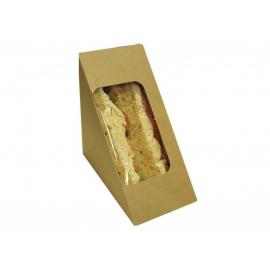 Sandwich Wedge - Naturel - Card & Window - Kraft - Deep Fill - 7.6cm (3&#39;&#39;)