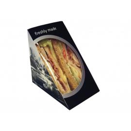 Sandwich Wedge - Classique - Card & Window - Black - Triple -  9.5cm (3.75&#39;&#39;)