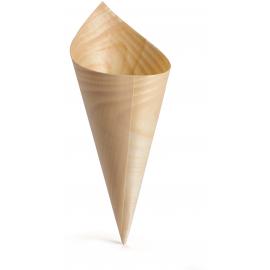 Serving Cone - Biodegradable Pinewood - Large - 14cl (5oz)