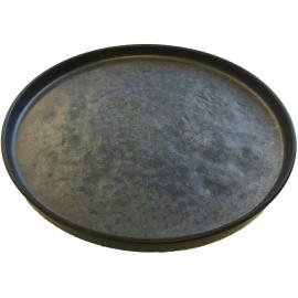 Round Platter - Textured - Melamine - Lunara - 27cm (10.6&quot;)