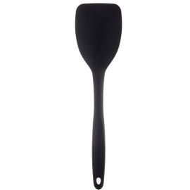 Serving Spoon - Solid - High Heat - Silicone Coated Stainless Steel - Black - 20.5cm (8&quot;) - 1.5cl (0.5oz)