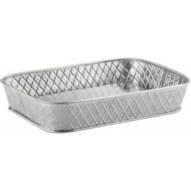 Rectangular Platter - Stainless Steel - Lattice - 24cm (9.5")