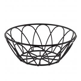 Round Basket - Petal - Black - 15cm (6&quot;)