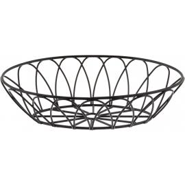 Basket - Oval - Petal - Black - 22.5cm (8.9&quot;)
