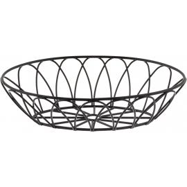 Basket - Oval - Petal - Black - 22.5cm (8.9")