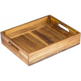 Wooden Serving Or Display Tray - Brown - GN 1/2