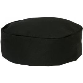 Skull Cap - Mesh Crown - Velcro Fastening - Black - One Size