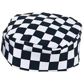 Skull Cap - Medium Checkerboard - Black - X Large