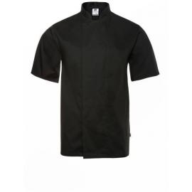 Chef&#39;s Jacket - Mesh Back - Short Sleeved - Coolmax - Black - Large