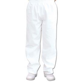 Bakers Trousers - White - Polycotton - X Small