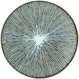 Round Plate - Porcelain - Allium - Sea - 21cm (8.5&quot;)