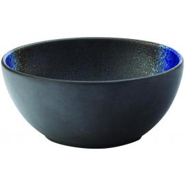 Round Bowl - Porcelain - Kyoto - Black and Blue - 14.5cm (5.7&quot;)