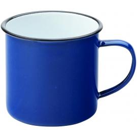 Beverage Mug - Enamel - Blue and Black Rim - 38cl (13.5oz)