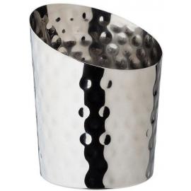 Appetiser Cup - Conical - Angled Top - Hammered Finish - Stainless Steel - 44cl (15.5oz )