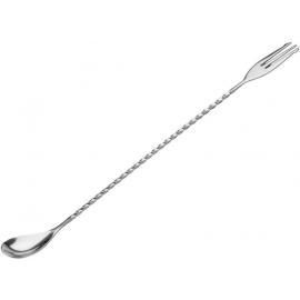 Cocktail Mixing Spoon with Fork End - 30cm (12&quot;)