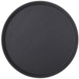 Round Tray - Non-Slip - Black - 40.5cm (16")