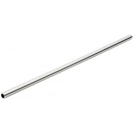 Straight Straw - With Cleaning Brush - Stainless Steel - Silver - Eco-Friendly - 21.5cm (8.5") x 6mm