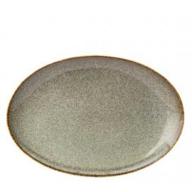Plate - Oval - Porcelain - Lichen - 30cm (11.75&quot;)
