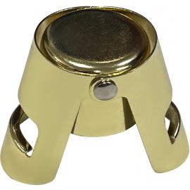 Champagne Bottle Re-Sealer Stopper - Gold Plated