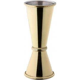 Jigger - Double Ended - Gold Plated - 25 & 50ml - NON CE