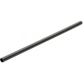 Sip Stir Straw - With Cleaning Brush - Stainless Steel - Matt Black - Eco-Friendly - 14cm (5.5") x 5.5mm