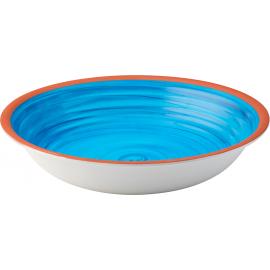Round Serving Bowl - Melamine - Calypso - Blue - 34cm (13.5&quot;)