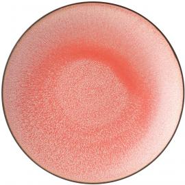 Round Plate - Porcelain - Coral - 27cm (10.5&quot;)