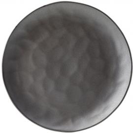 Round Plate - Porcelain - Apollo - Pewter - 28cm (11&quot;)