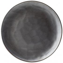Round Plate - Porcelain - Apollo - Pewter - 21.5cm (8.5&quot;)