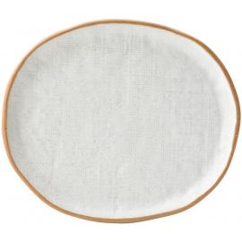 Plate - Oval - Porcelain - Hessian - 21cm (8.25&quot;)