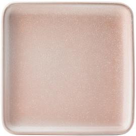 Plate - Square - Porcelain - Fondant - Pink - 20cm (8&quot;)