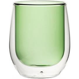 Water Glass - Double Walled - Green - 27cl (9.7oz)