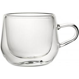 Beverage Mug - Double Walled - Handled - Glass - Buddha - 39cl (14oz)