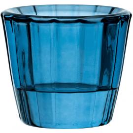 Tealight Holder - Ribbed - Blue - 6.8cm (2.7")