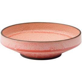 Round Bowl - Porcelain - Coral - 22cm (9&quot;)