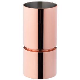 Jigger - Straight Sided & Double Ended - Copper Plated - 25 & 50ml - NON CE