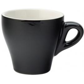 Coffee Cup - Tulip - Porcelain - Barista - Black - 18cl (6.25oz)