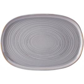 Plate - Rectangular - Stoneware - Santo - Dark Grey - 33cm (13&quot;)