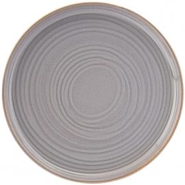 Coupe Plate - Stoneware - Santo - Dark Grey - 22cm (8.5&quot;)
