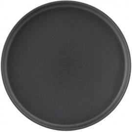 Coupe Plate - Stoneware - Pico - Black - 28cm (11&quot;)