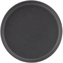 Coupe Plate - Stoneware - Pico - Black - 17.5cm (7&quot;)