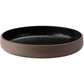 Round Shallow Bowl - Obsidian - 26cm (10.25&quot;)