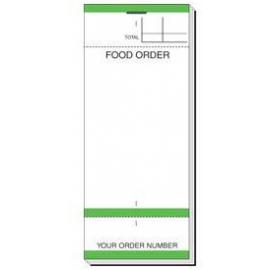 Checkpad - Food Order - Single Copy - 3 Part - Rainbow Coloured Pads - 15.25cm (6&quot;)