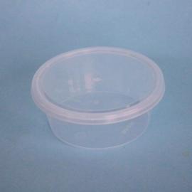 Microwavable Food Container - Round - with Lid - Clear Plastic - 28cl (10oz)