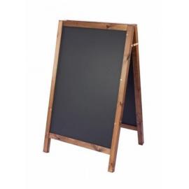 Pavement Blackboard - Double A - Square Top - Oak Legs - 80cm (31.5&quot;)