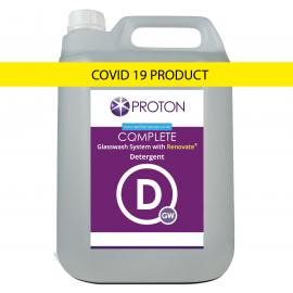 Glasswash Detergent with Renovate - Proton - Complete - 5L